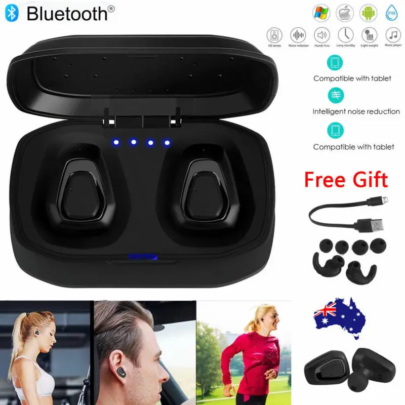 Bluetooth беспроводные бинауральные наушники с зарядным чехлом, чехол, стерео гарнитура, беспроводные наушники, Bluetooth наушники