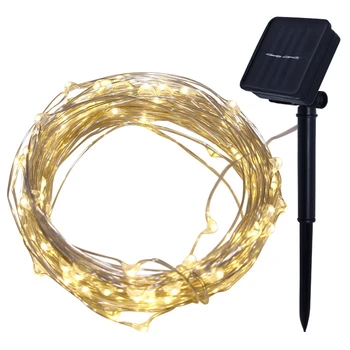 

Solar String Lights, 4M 40LED Outdoor String Lights, Waterproof Decorative String Lights for Patio, Garden, Gate, Yard, Party, W