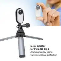Sunnylife-Mini trípode plegable con tornillo de 1/4 pulgadas, marco de montaje protector para cámara Insta360 Go 2