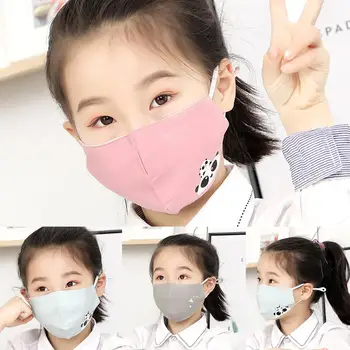 

5Pcs Children Cartoon Washable Breathable Cotton Anti Haze Dustproof Mouth Mask safe Breathable dustproof Protective masks