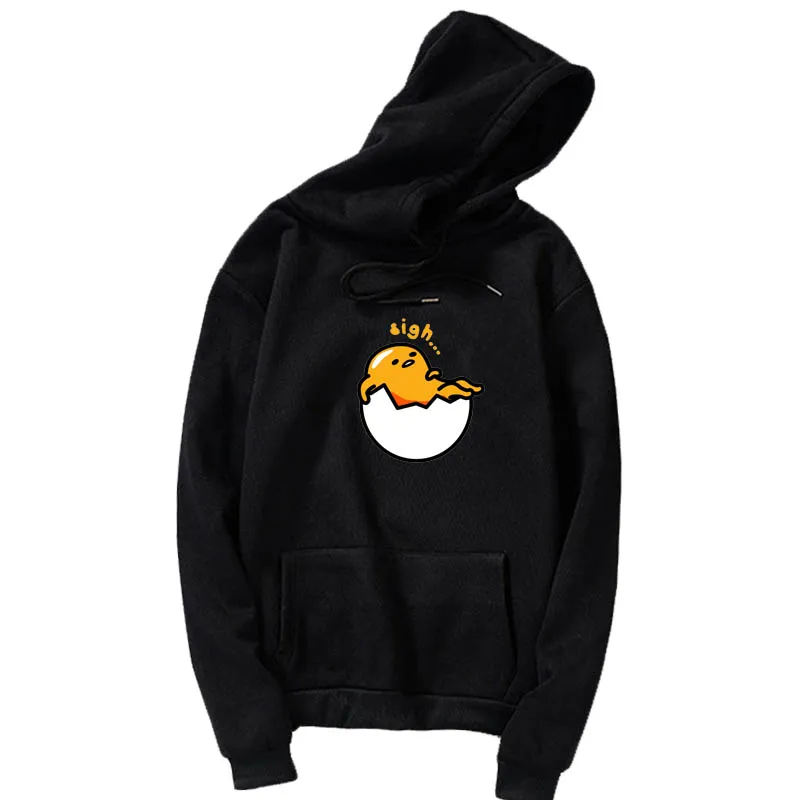 【NEW】 японский Харадзюку милый Gudetama Lazy Egg Yolk забавная толстовка хлопок Kawaii мультфильм печати толстовки Новинка femalehoody Топы - Цвет: hoodies 6