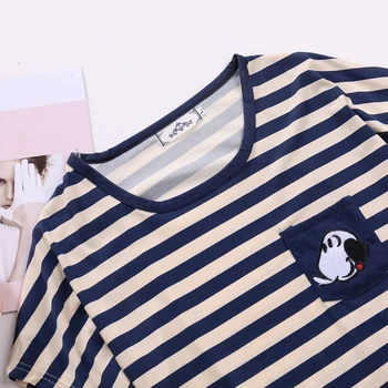 

Women Cartoon Pajamas Short Sleeve Cotton Pyjamas Set Home Nightwear Sleepsuit Y4QB