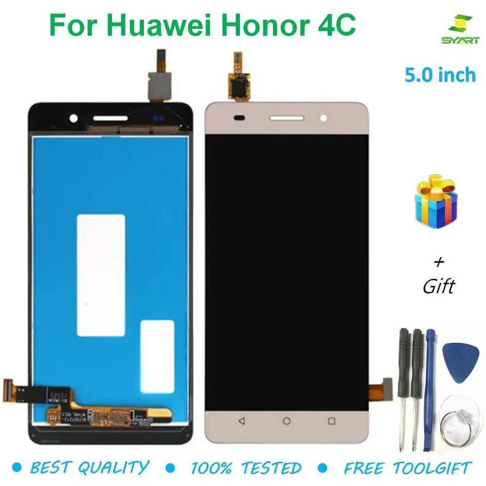 

New 5.0“ for Honor 4C LCD Display Touch Screen with Frame Digitizer Assembly For Huawei Honor4C Display Replacement Tit-l01