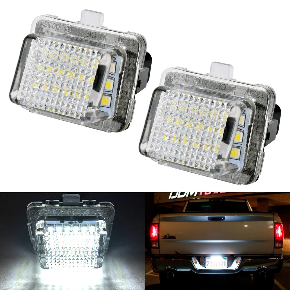 2 шт. 12 в 18 SMD; Автомобильные светодиоды номерного знака свет лампы для Mercedes/Benz W204 W221 W212 W216