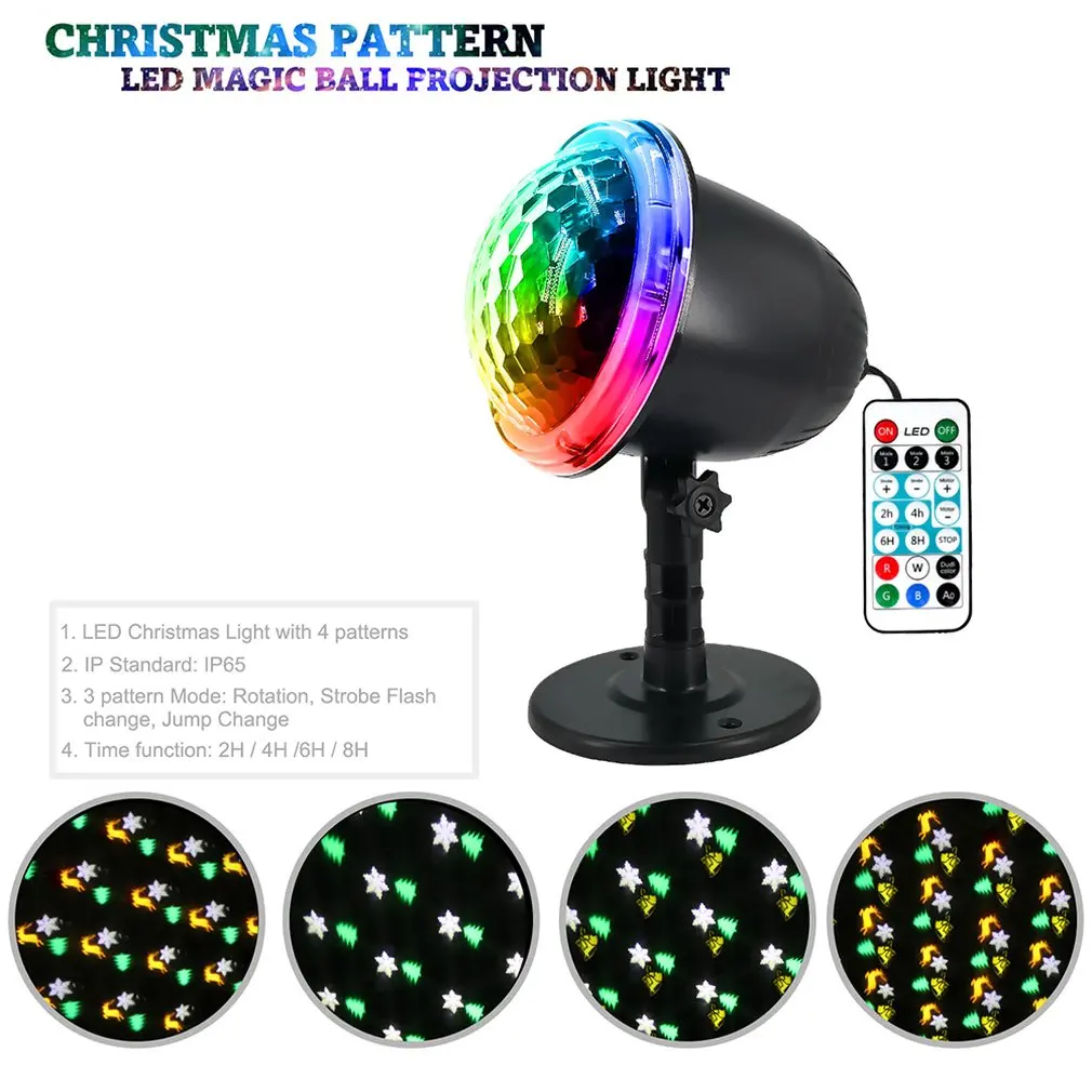 Led Christmas Day Pattern Projection Light Snow Light Snow Light Snowflake Projector Outdoor Lawn Light