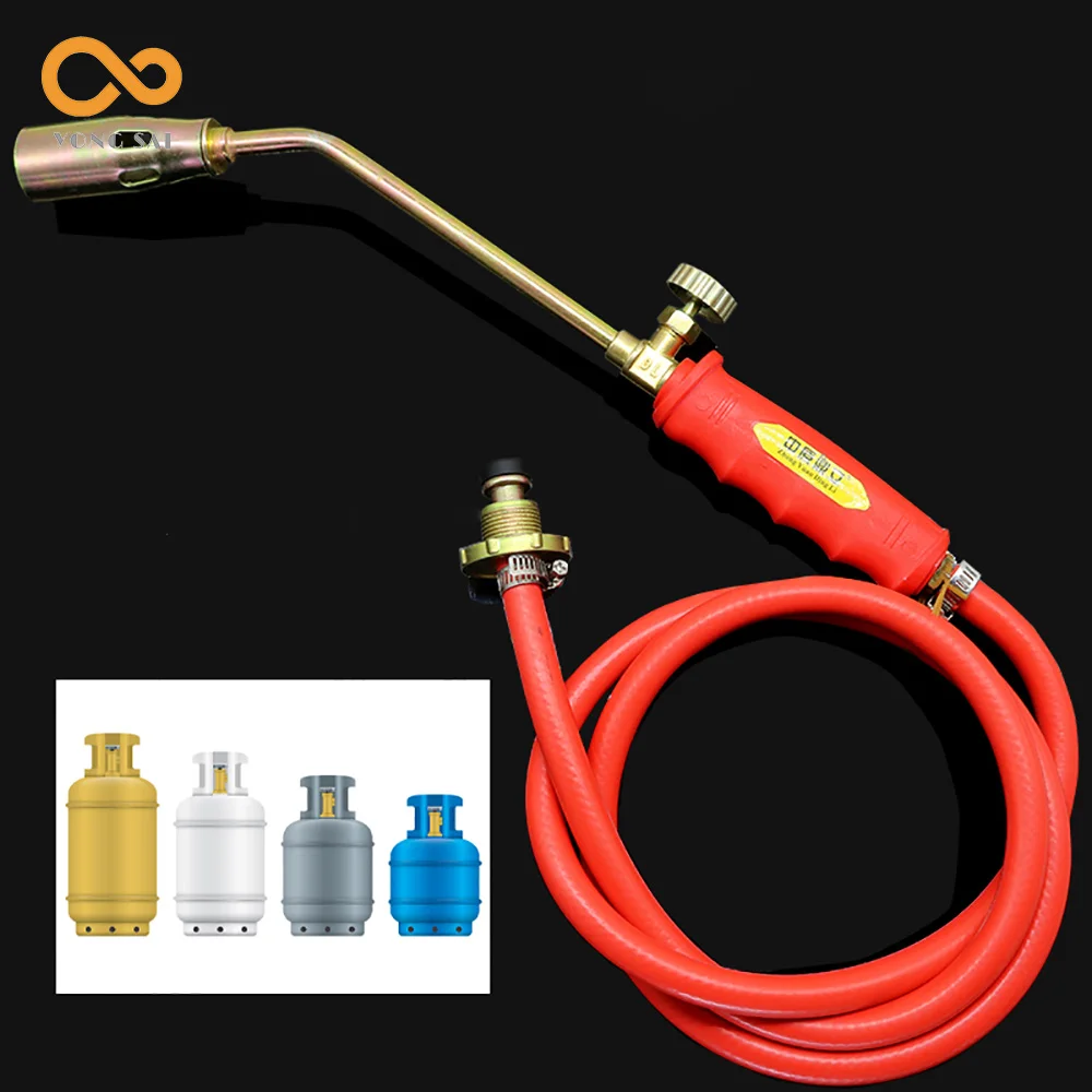 

LPG Flamethrower Single And Double Switch Type Liquefied Gas Torch Welding Spitfire Gun Propane Soldering Flamethrower