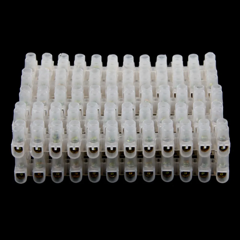 

Screw Terminal Barrier Connector 10pcs Electrical Wire Connection 12Position Barrier Terminal Strip Block 3A 2019