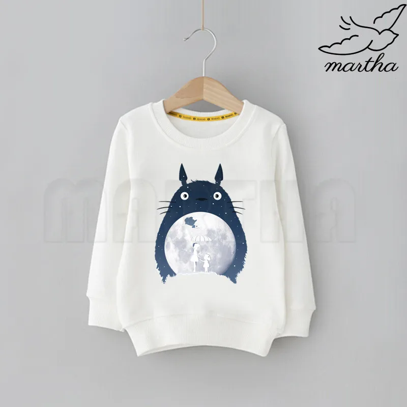 Totoro/Детская толстовка с капюшоном и милым принтом; детская одежда; толстовки с капюшоном с героями мультфильмов для малышей; классическая одежда для мальчиков - Цвет: D