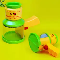 Дети Исследуйте детей игрушка Увеличьте микроскоп Science Насекомых Catcher Регулируемая ошибка просмотра маленький школьный подарок