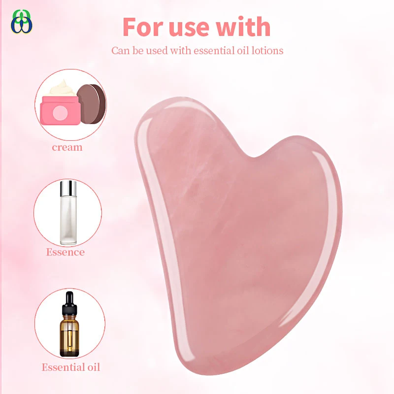 Guasha Stone Jade Board from Different Natural Stone Scraper For Face Neck Back Body Acupuncture Pressure Therapy