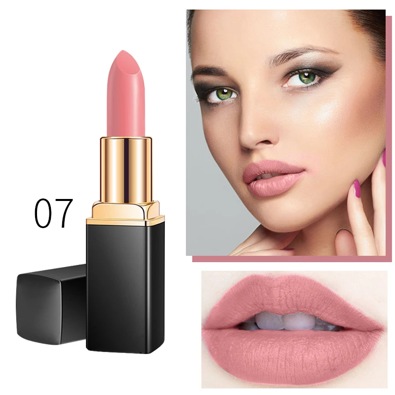 Lipstick Matte Waterdichte Make Up Langdurige Lip Stick 8 Kleuren