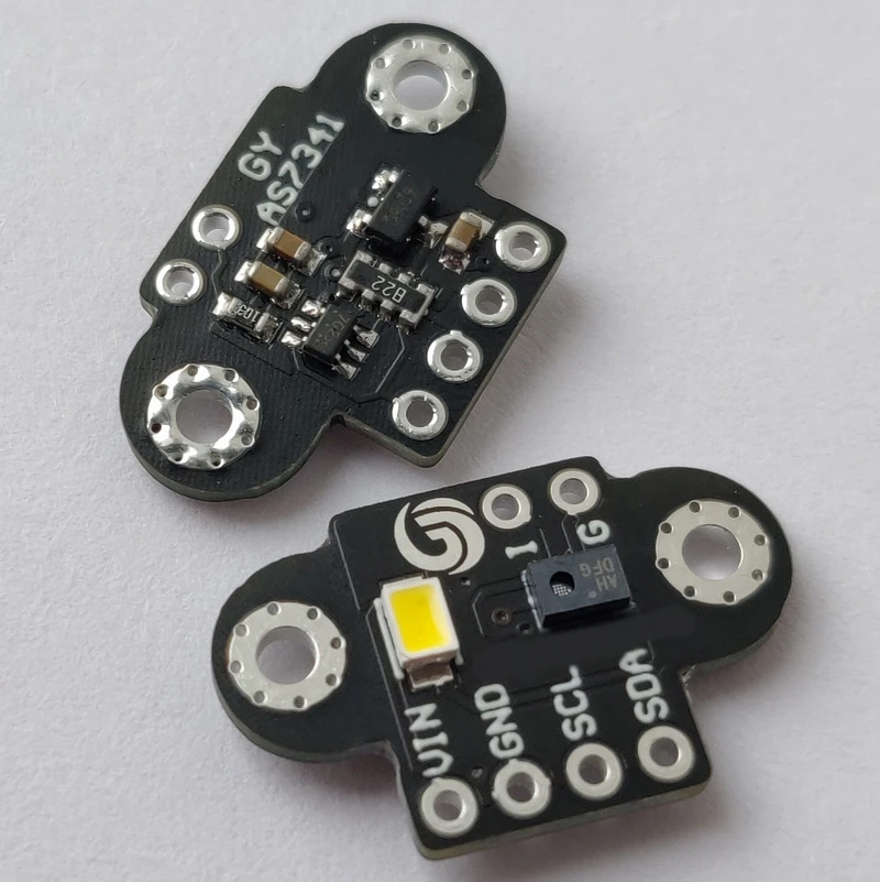 Módulo do Sensor do Espectrômetro da Cor da Cor da Luz Infravermelha Visível Gy-as7262 As7263 As7341 Acessórios p/ quadro de demonstração - Imagem 3