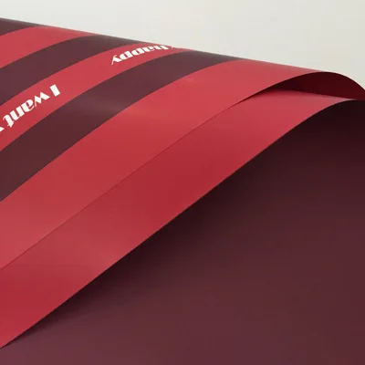 Burberry red 60x60 см два цвета английская Водонепроницаемая оберточная бумага золото DIY цветок декор Подарочная обертка бумажный альбом для наклеивания вырезок оригами Papier - Цвет: Burberry red