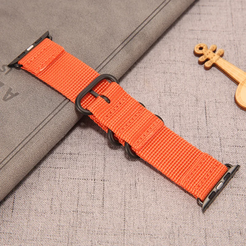 Ремешок для apple watch band 44 мм 40 5 4 спортивный нейлоновый браслет ремешок часов iwatch 3 2 1