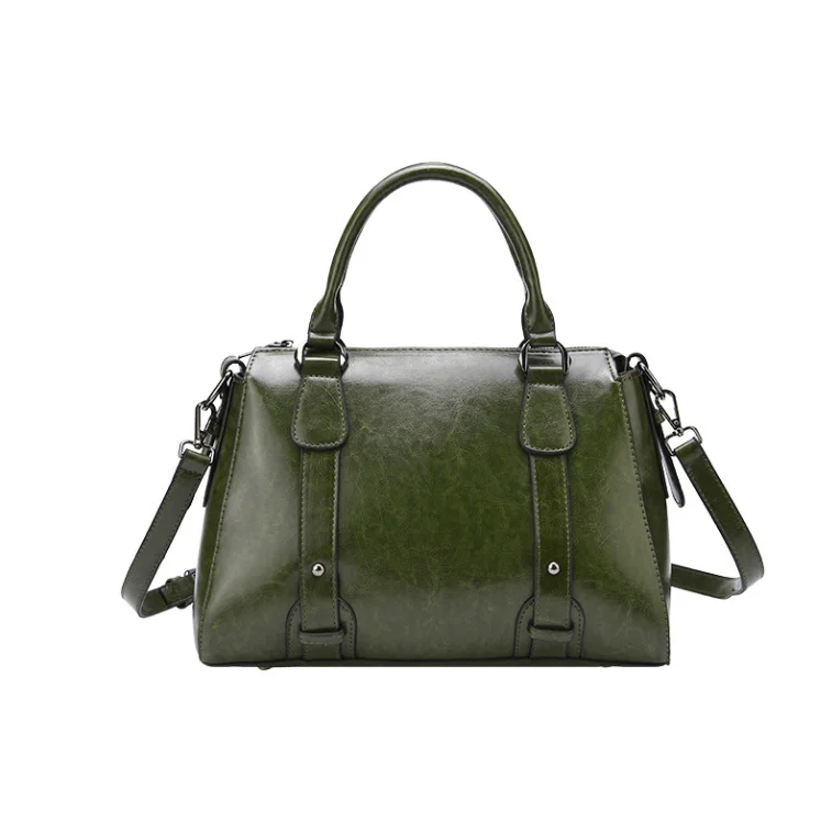 Shoulder Bag Leather Handbags Diagonal Shoulder Bag Ladies Bag Handbag - Цвет: Зеленый