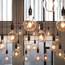 Ретро Винтаж Эдисон лампы E27 40 Вт 220 В ампулы Винтаж лампа Эдисона лампа накаливания светильник Эдисона декор настенные светильники