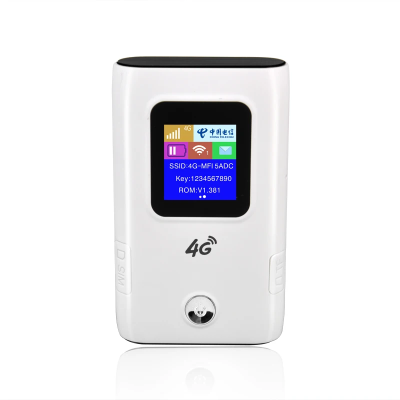 Мобильный Wi Fi роутер 4G LTE с внешним аккумулятором мини портативный беспроводной