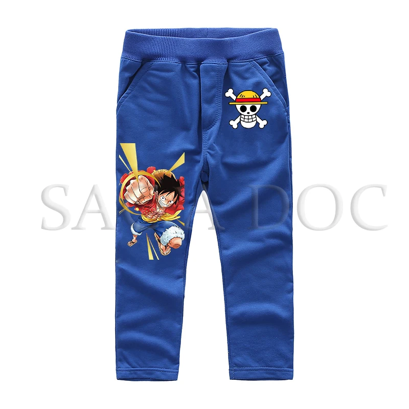 13 Одна Деталь Длинные штаны зима девочки, мальчики, дети аниме Pantalon Enfant Garcon детские шнурки впитывает пот и Штаны унисекс 2-14years - Цвет: 13