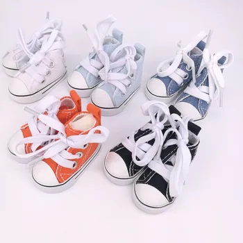 Tilda 5.5cm Canvas Sneakers For Dolls Paola Reina Minifee Corolle,Toy Bjd Doll Sports Shoes for EXO KPOP Stuffed Dolls Toys 1