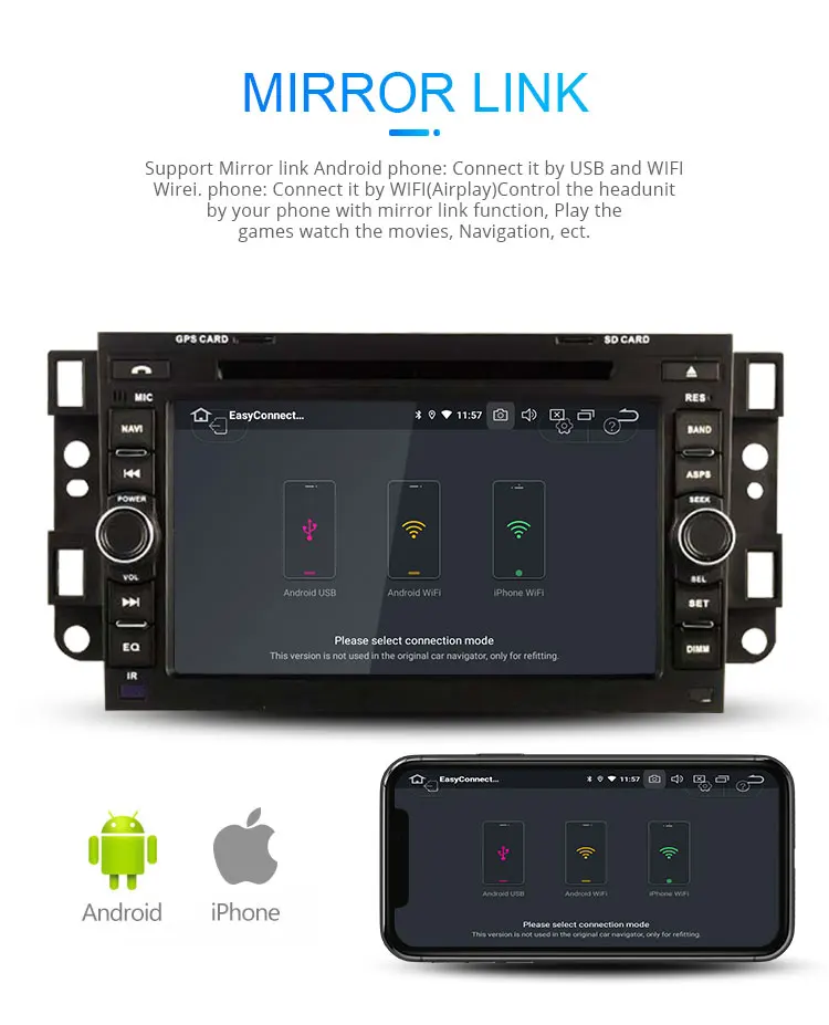 Flash Deal LJHANG 2 Din Android 9.0 Car DVD Player For Chevrolet Aveo Epica Captiva 2005-2011 WIFI GPS Navigation RDS IPS Car Radio Stereo 6