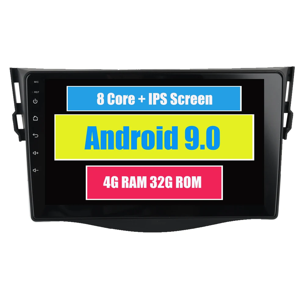 RoverOne for Toyota RAV4 2006 - 2012 Android 9.0 Autoradio Car Accessories GPS Radio Stereo Multimedia Media System Head Unit