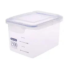 Запирающиеся прозрачные пластиковые Кухонные контейнеры для хранения продуктов, банки, канистра, коробка с зажимом сверху 850 мл 1500 мл 2300 мл 72XF