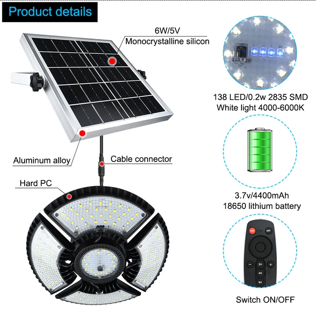 Lampada A Sospensione Solare Per Esterni Alvinlite - Illuminazione Giardino - Foto 11