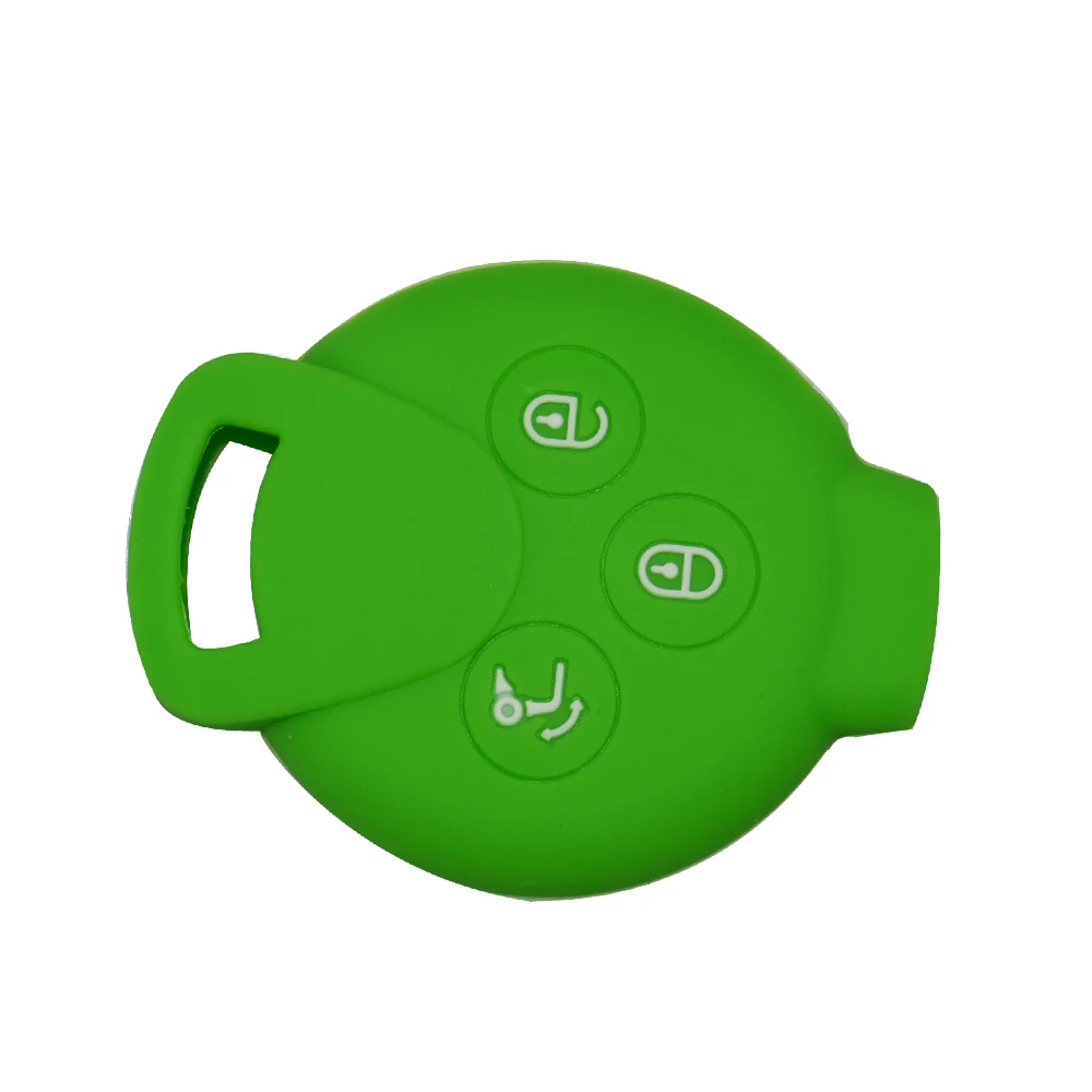 Keyforkess3 pulsanti per Benz Mercedes Smart Fortwo 451 MB City Roadster Silicone Remote Car Key Shell custodia protettiva copertura in gomma - H5b7c2e0f05ba4ebd9877dde2f75dafbc1