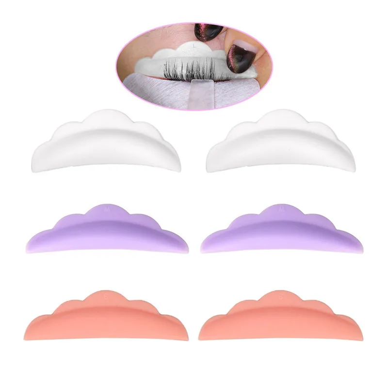 

3Pairs Silicone Eyelash Gasket Permanent Perm Curler Curling Root Lifting False Fake Eyelash Shield Pad Gasket Eyelash Assistant