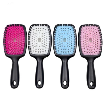 Billig Verwicklung Haar Pinsel Salon Haar Styling Werkzeuge Große Platte Kämme Massage Haar Kamm Haar Bürsten Mädchen Pferdeschwanz Kamm