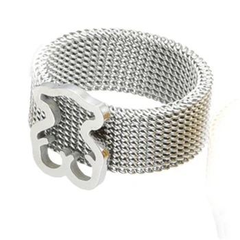 

stainless steel bear ring hot sell fahsion rings
