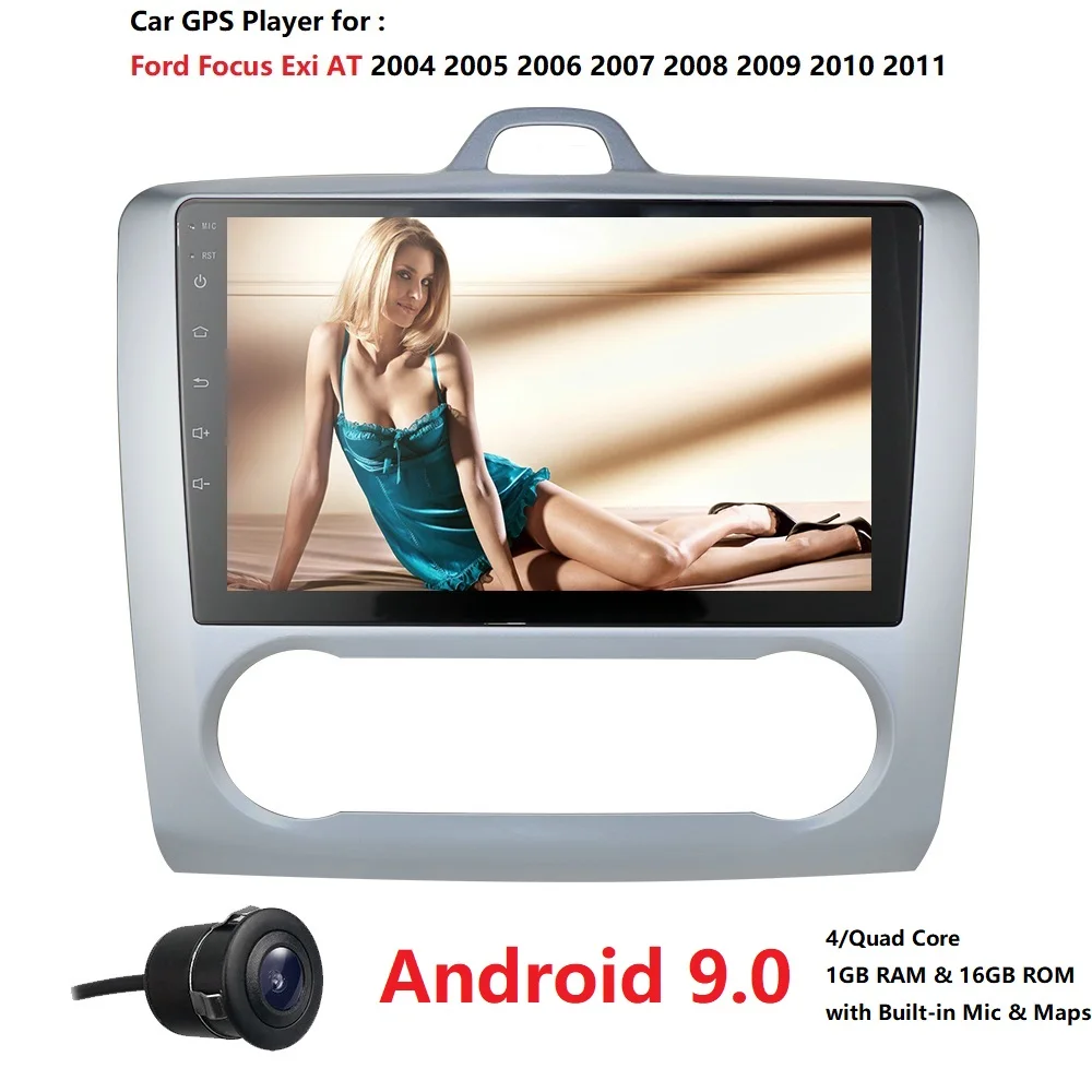 2Din Android 9 0 автомобильный мультимедийный плеер gps для Ford Focus EXI MT MK2 MK3 2004-2009 2010 2011