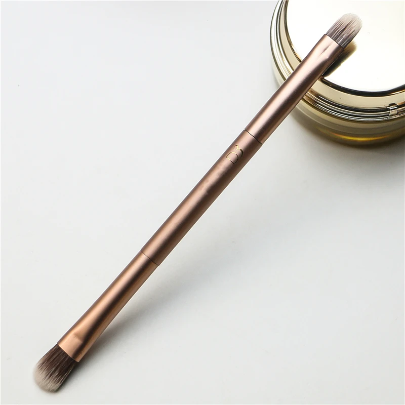 

Double head eye shadow brushes concealer brush metal pole makeup brushes High quality Makeup brushes Mixed brush Shadow brushes