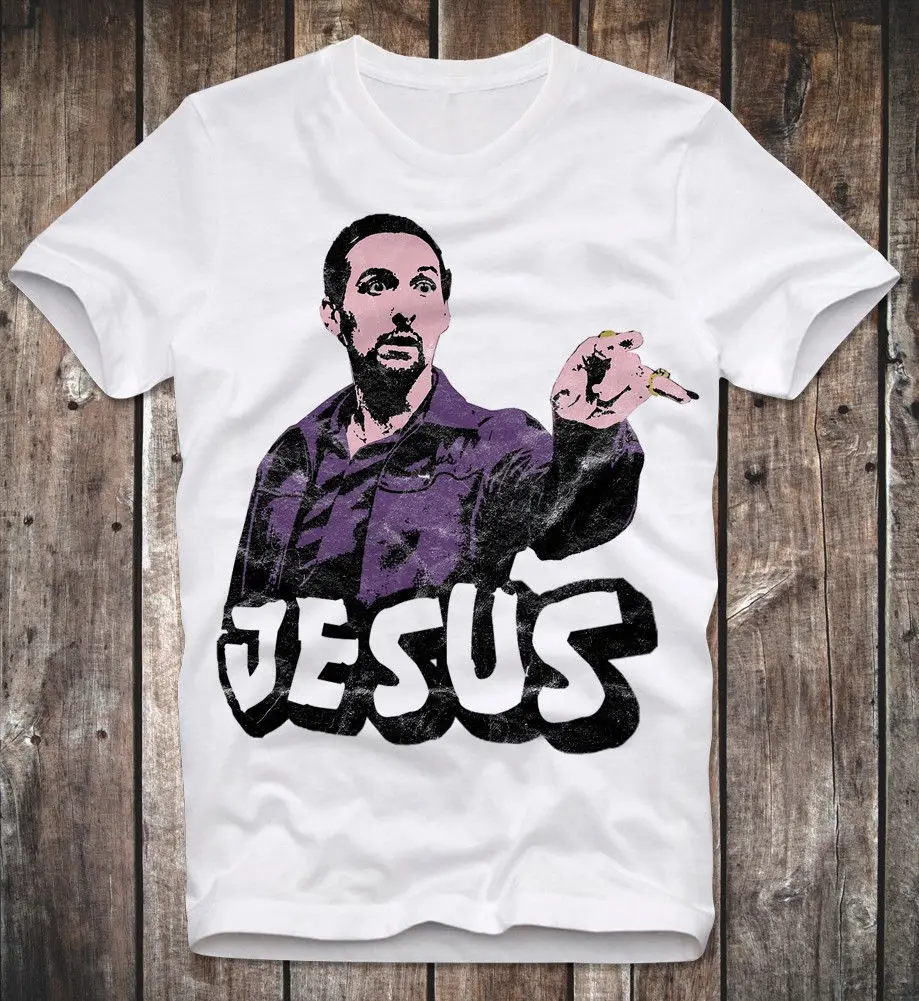 Футболка с надписью JESUS THE BIG LEBOWSKI DUDE WALTER CULT MOVIE KULT FILM Ретро Винтаж | Мужская одежда