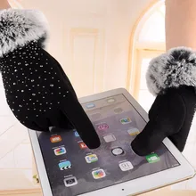 Женские перчатки Модные зимние для активного отдыха, спортивная теплая Перчатки Черные Серые Красные Женские перчатки с бурильной головкой перчатки прямые поставки