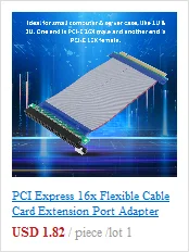 1pcs  PCI-E Riser Card 30CM 60CM 100CM USB 3.0 Cable PCI Express 1X to 16X Extender PCIe Adapter for GPU Miner Mining Blue
