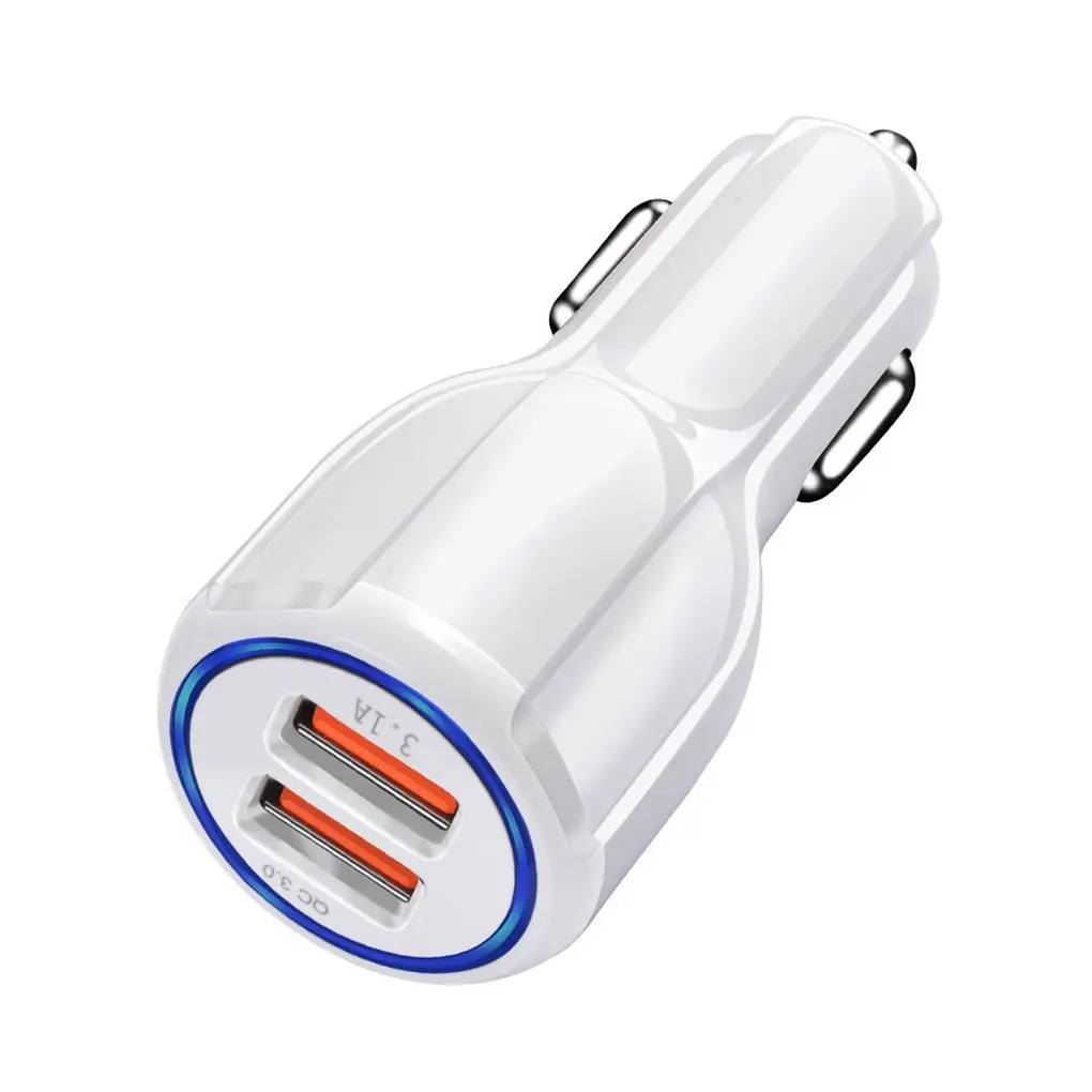 Usb Автомобильное зарядное устройство QC 3,0 5V 3.1A Универсальный двойной Usb быстрый мобильный телефон автомобильный зарядный адаптер для samsung - Название цвета: NO.2