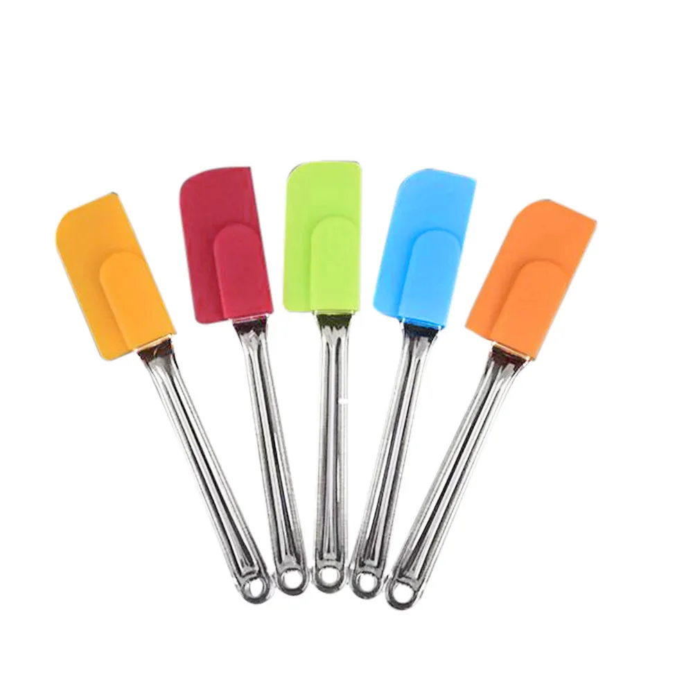 Hot Sale 1PC Portable Long Handle Silicone Spatula Cake Cream Mixer Baking Batter Scraper Pastry Tools Kitchen Accessories | Дом и сад