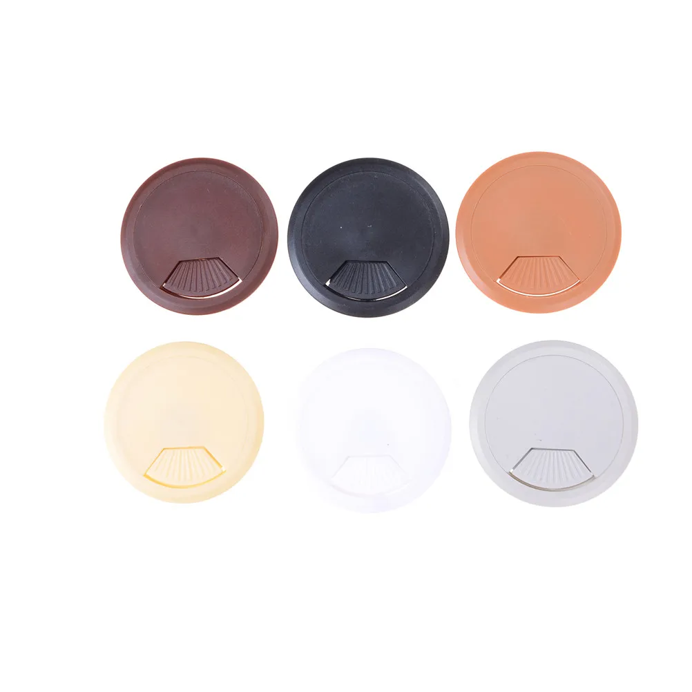 

1PC Wire Hole Cover Durable Promotion 60mm Computer Desk Grommet Table Cable Tidy Outlet Port Surface