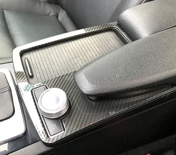 

For Mercedes Benz C Class W204 2008-2014 LHD C180 C200 C260 Console Armrest Stickers Cover Accessories Car Styling 1pcs