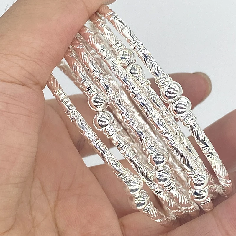 Bangle Bracelet 6PCS 24K Gold for Women