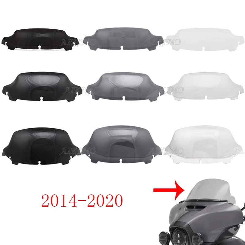 Clear/дым/Черный 4 5 &quot7&quot 10 &quotволна лобового стекла подходит для Harley Touring FLHT FLHX 2014 up