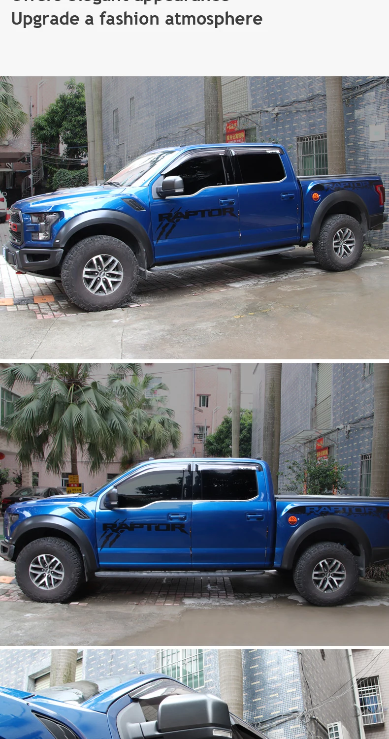 Подходит для Ford F150, оконные наличники из нержавеющей стали, накладка из нержавеющей стали, хромированные украшения, аксессуары для стайлинга автомобилей