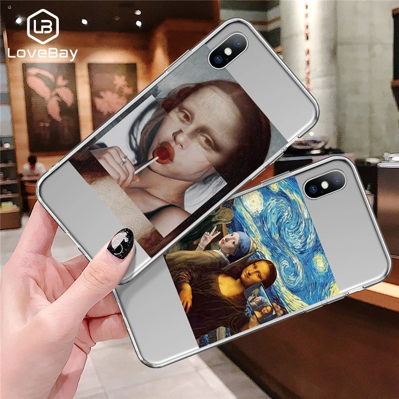 Чехол для телефона Lovebay iPhone 5 11 6 6s 7 8 Plus X XR XS Max 11Pro с абстрактным рисунком статуи