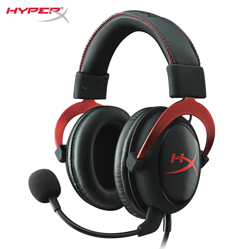 RED Игровая гарнитура HyperX Cloud II красные наушники с объемным звуком virtual 7,1 для вашего ПК обеспечивают кристально чистый точный звук - Цвет: RED
