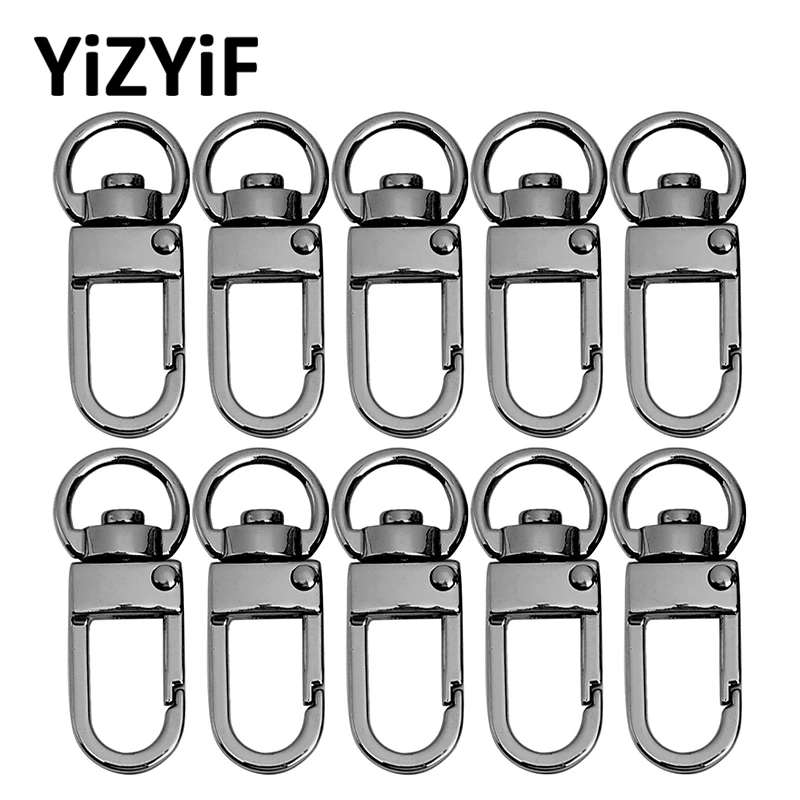 

5Pcs/10Pcs Metal Lobster Claw Clasps Swivel Lanyards Trigger Snap Hooks for Keychain Key Rings DIY Bags and Jewelry Findings