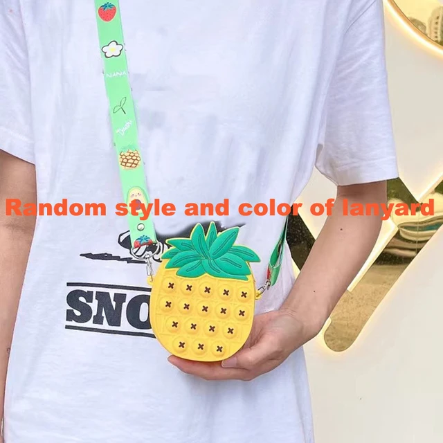 Fashion Poppet Push Bubbles Toy Rainbow Unicorn Kawaii Coin Purse Children Wallet Ladies Bag Silica Gel Simple Dimple Fidget Toy WJ49-7