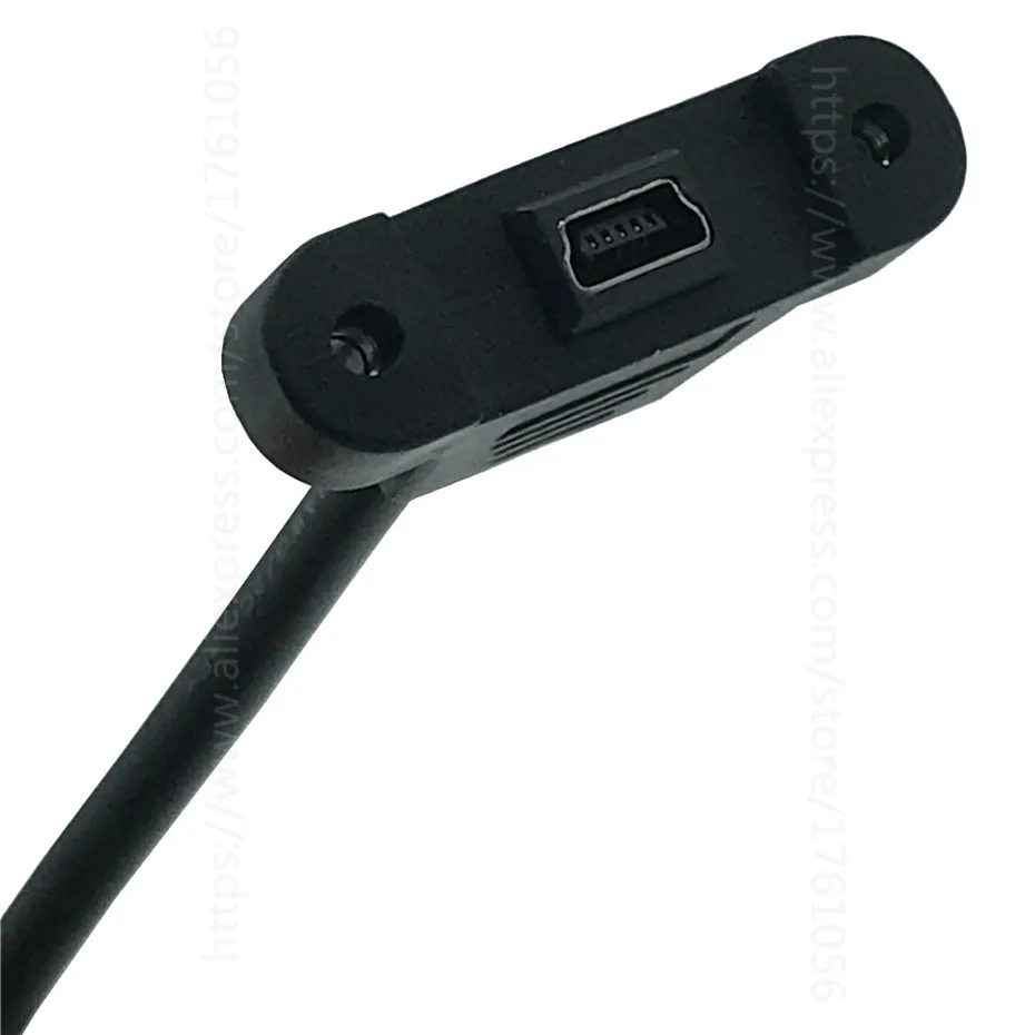 Мини-usb кабель 2,0 тип крепления панели папа-мама удлинитель Кабель-адаптер с винтами 0,3 м 0,5 м