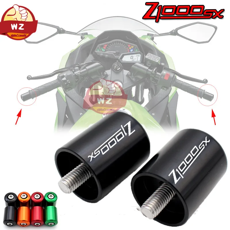 Con Logo para KAWASAKI NINJA 1000 Z1000SX Z 1000SX 2012 2018 аксессуары для мотоциклов CNC manillar agarraderas de barra