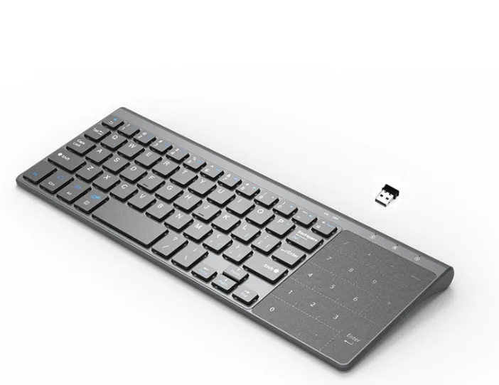 Беспроводная мини сенсорная клавиатура 2 4G компьютерная с тачпадом для Macbook pro Huawei